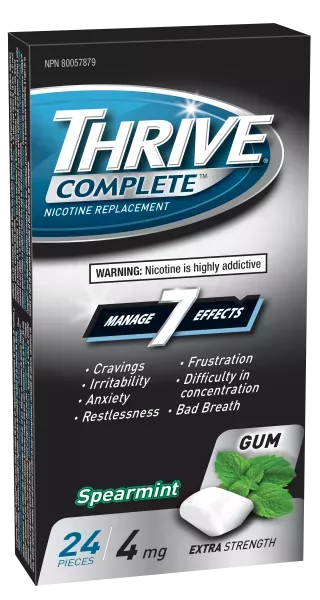 Thrive 24 pieces 4mg supermint complete gum